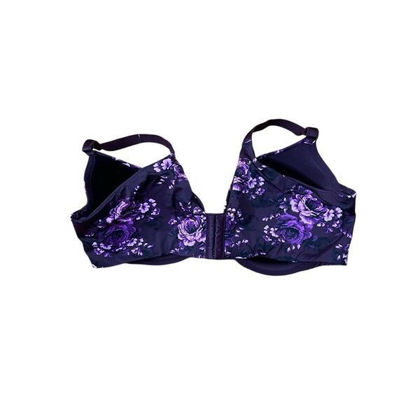 Torrid Curve NWOT Floral 360 Back Smoothing Perfect T-Shirt Bra Purple Size 44DD - Picture 8 of 8